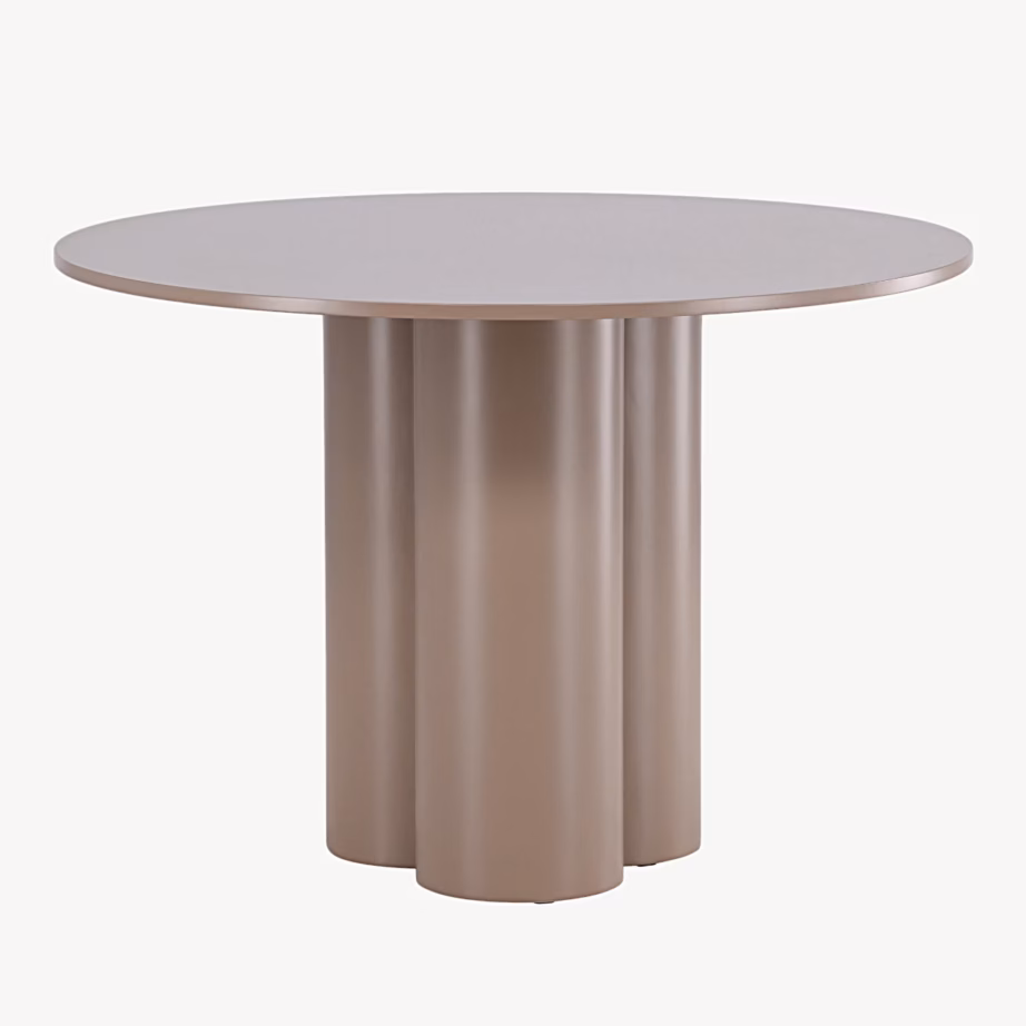 Ümmargune söögilaud Olivia, tumepruun MDF, ø110 cm, 61130-888 – 5