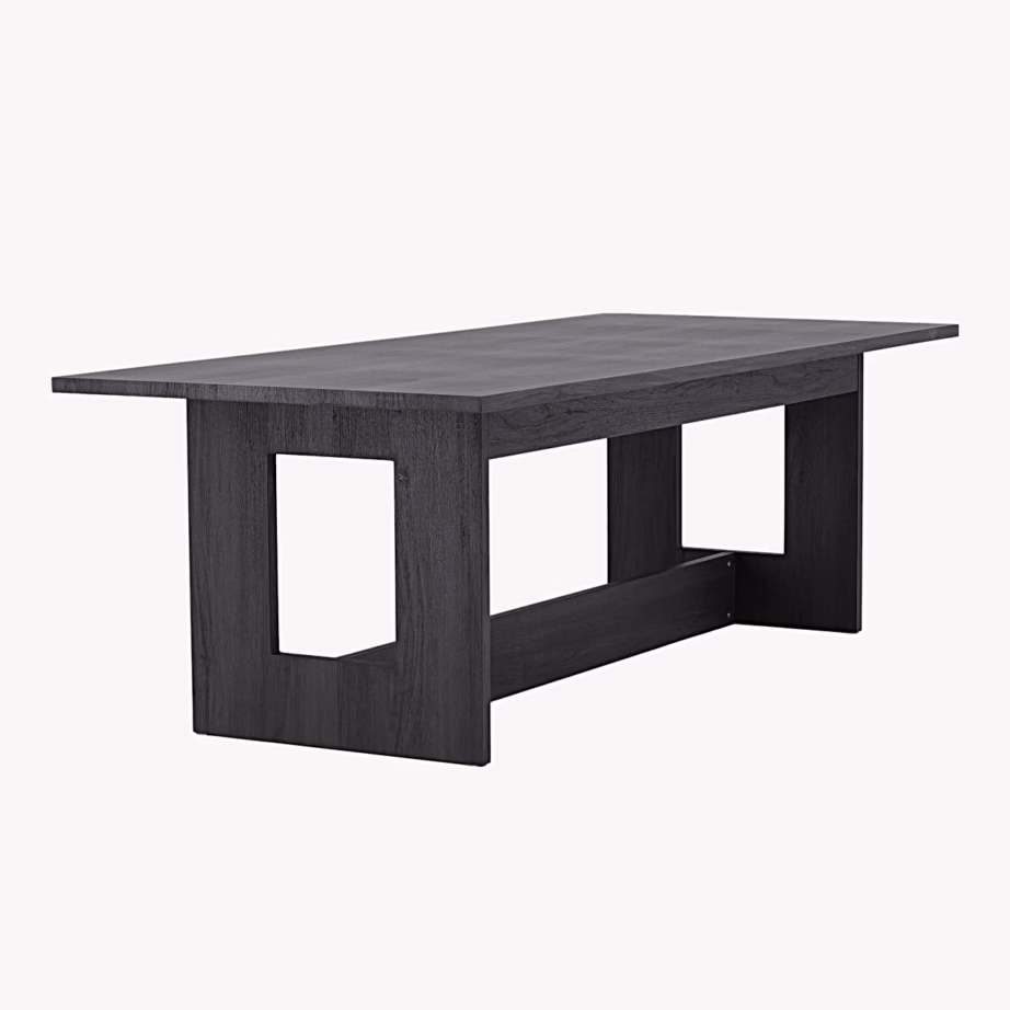 Must ristkülikukujuline söögilaud Milly 100×235 cm, 61912-100 – 5