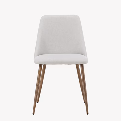 Night söögitool, beež linane kangas, mokka jalad - 61930-123