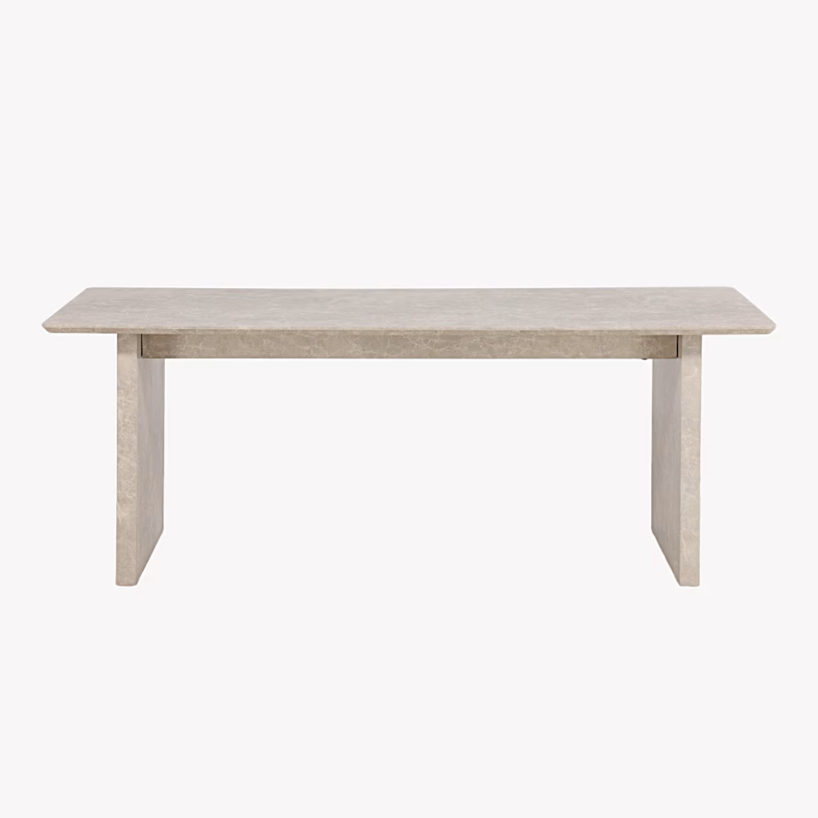 Ristkülikukujuline söögilaud Vail, beež marmormuster, 200×100 cm, 61938-130 – 7