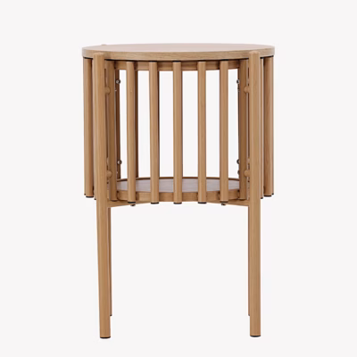 Rubbo ümmargune abilaud, puidutoonis 45x65 cm - 62038-107