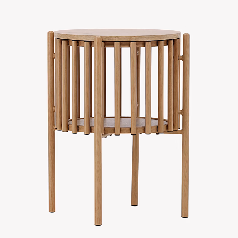 Rubbo ümmargune abilaud, puidutoonis 45×65 cm, 62038-107 – 6