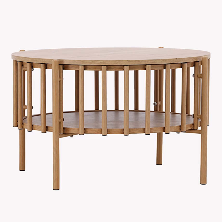 Ümmargune diivanilaud Rubbo (looduslik, Ø80×50 cm, MDF), 62052-107 – 5