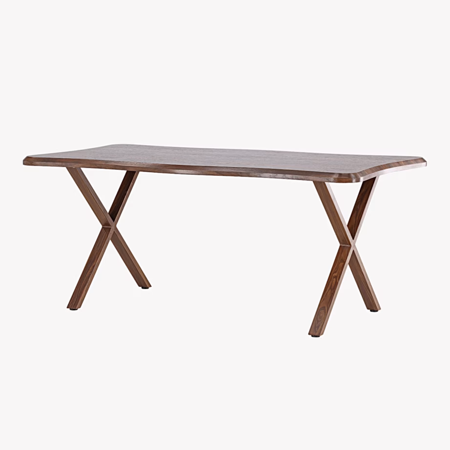 Ristkülikukujuline pähklivärvi söögilaud Fiona 180×90 cm, 62338-444 – 2