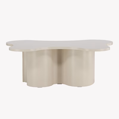 Beež orgaanilise kujuga diivanilaud Flow 120x80 - 62340-102