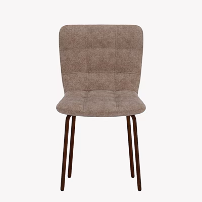 Punsch pruun sametist söögitool puiduimitatsiooniga jalgadel - 62341-103