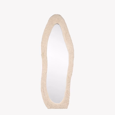 Beeži kunstkarusnahaga täispikk peegel Mirza 193x67 cm - 62368-102