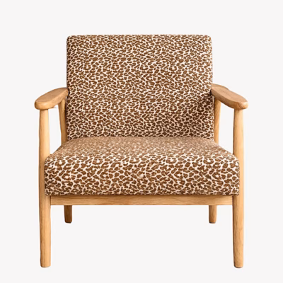 Runbert pruun mustriline tugitool naturaalse puiduraamiga - 62371-103