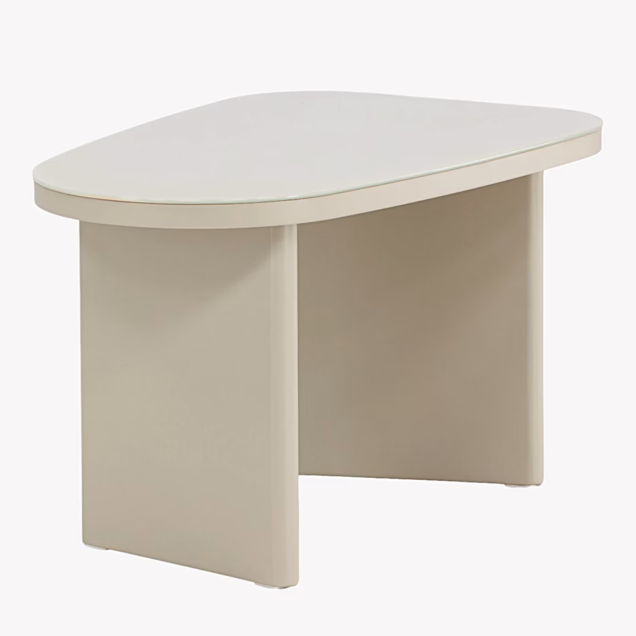 Beež klaasplaadiga abilaud Grönvik 70×45 cm, 62601-999 – 5