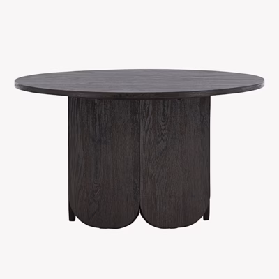 Ümmargune must diivanilaud Tekla ø80 cm, 63363-100