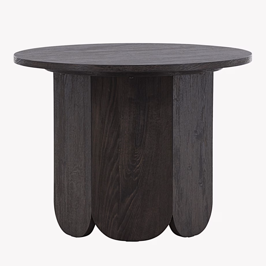 Tekla ümmargune must diivanilaud MDF, ø60 cm, 63364-100 – 2