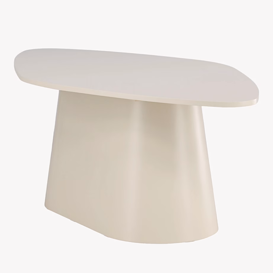 Beež ovaalne MDF söögilaud Diamond 210×110 cm, 63373-102 – 3