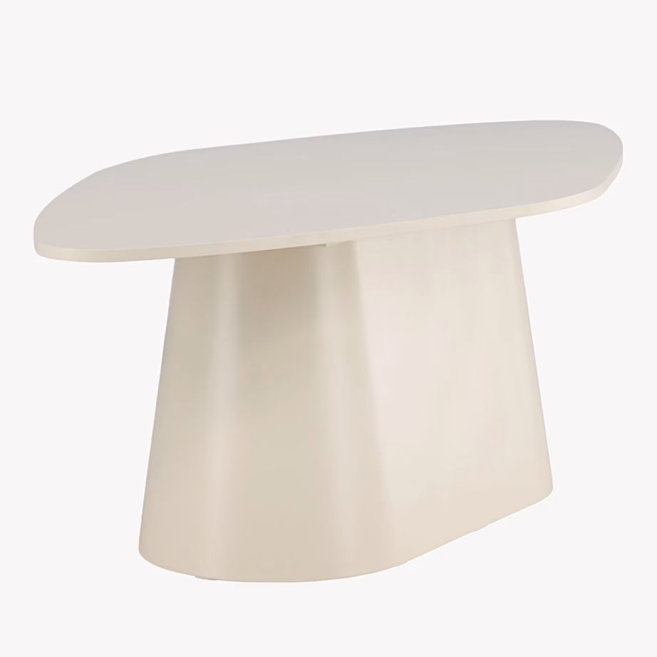 Beež ovaalne MDF söögilaud Diamond 210×110 cm, 63373-102 – 5