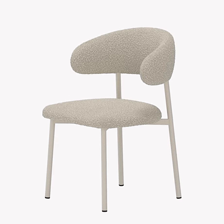 Lillholmen beež bukleekangast söögitool, terasraamiga, 63380-102 – 3