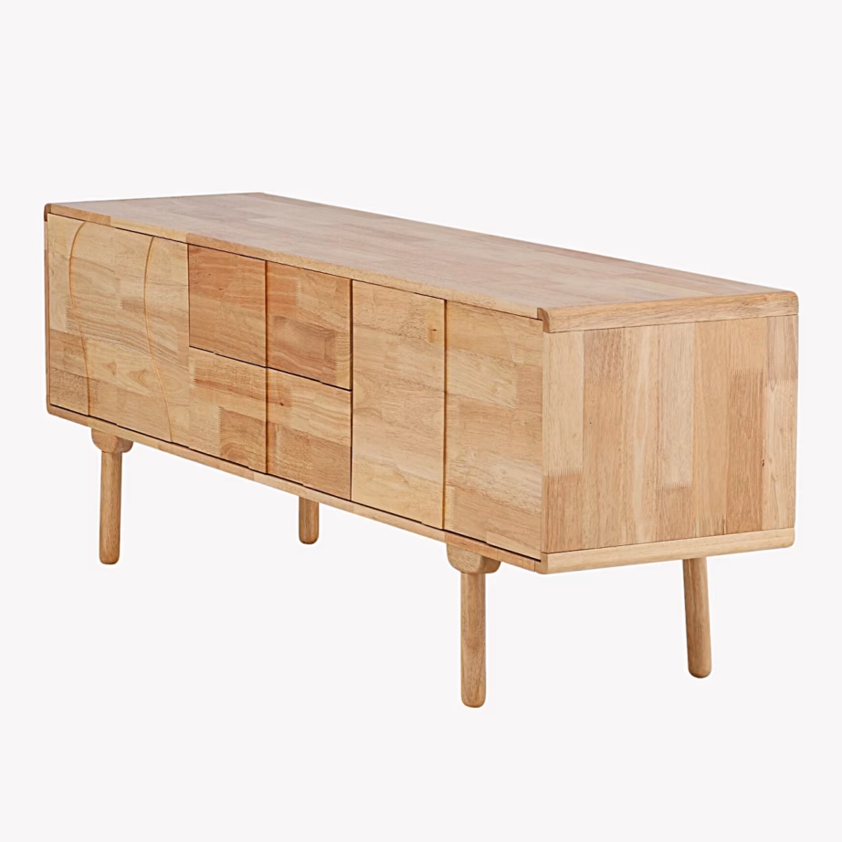 Skärhamn kummipuidust madal kummut 180 cm, naturaalne, 63400-170 – 3