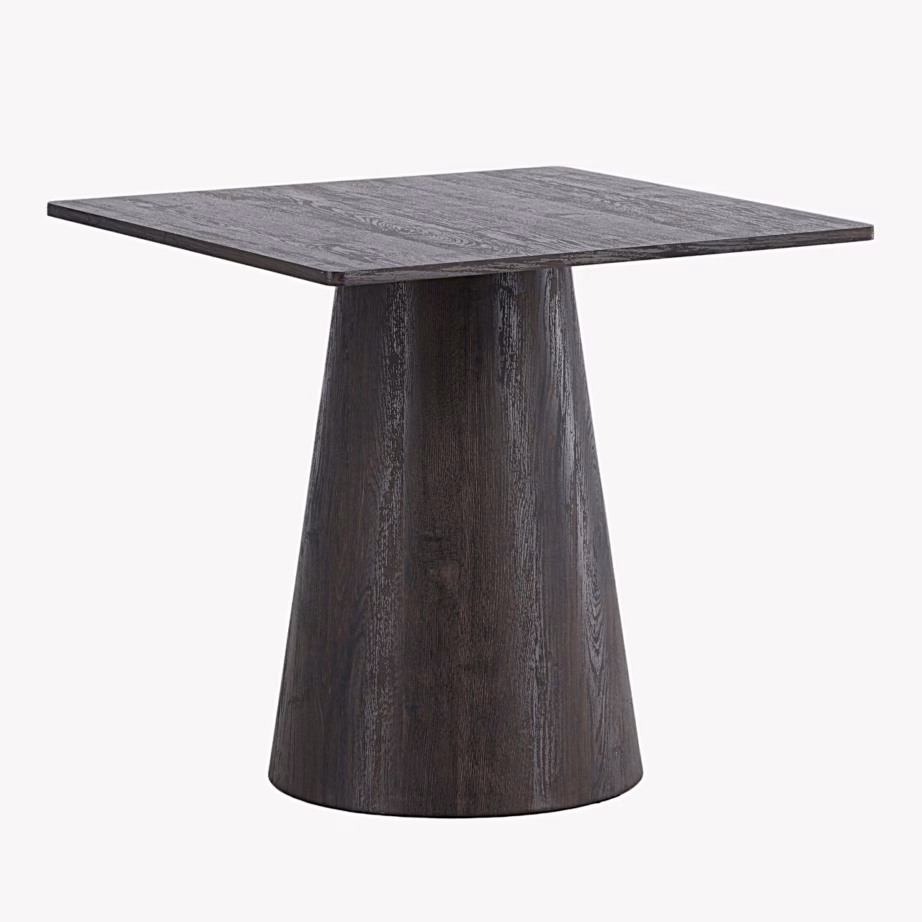 Ruudukujuline mokkatooniga keskjalaga söögilaud Lanzi 80×80 cm, 63417-001 – 6