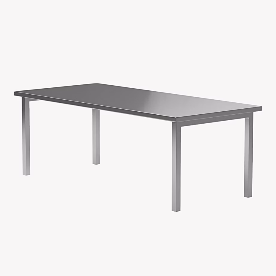 Roostevabast terasest söögilaud Cilo, hõbedane 210×95 cm, 63419-333 – 3