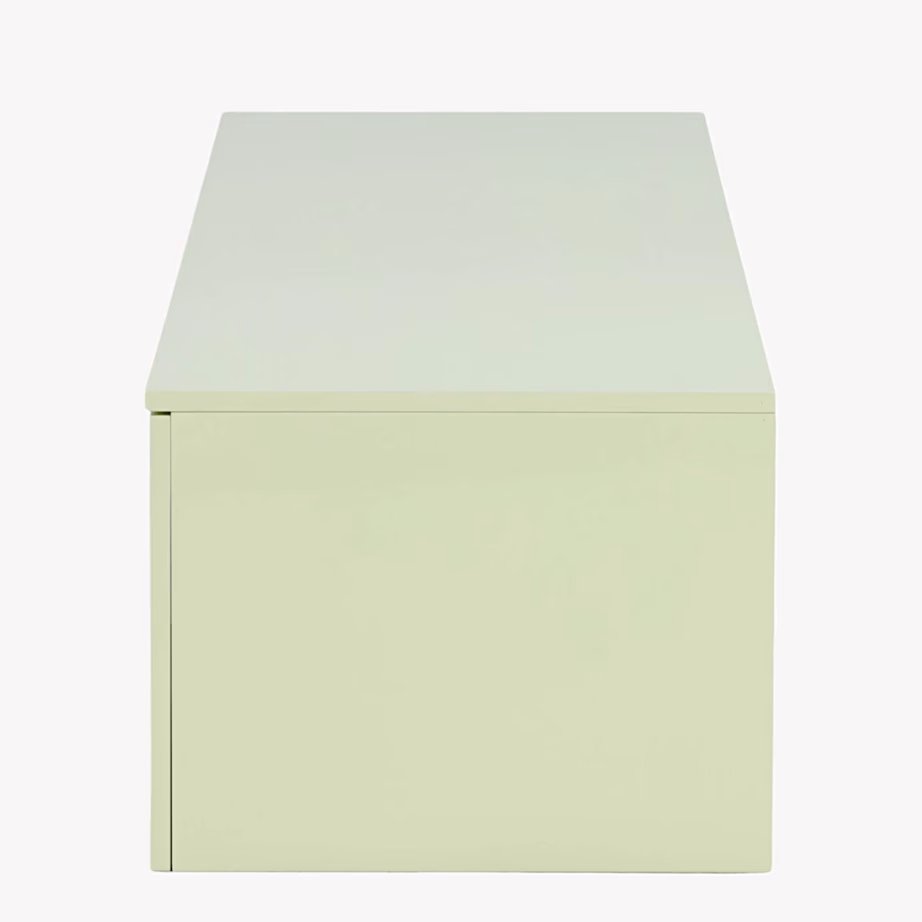 Seinale kinnitatav telerikapp Frihamn, läikiv heleroheline MDF, 160 cm, 63426-600 – 4