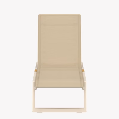 Beež reguleeritav päevitustool Mexico alumiiniumraamiga - 9294-222