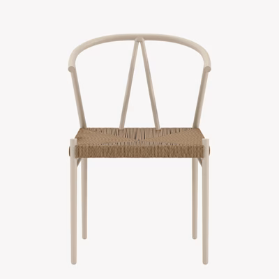 Skandinaavia stiilis beež rotangist söögitool Alfons, 9922-222