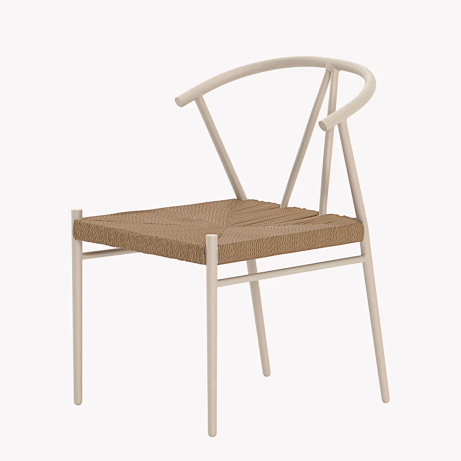 Skandinaavia stiilis beež rotangist söögitool Alfons, 9922-222 – 3