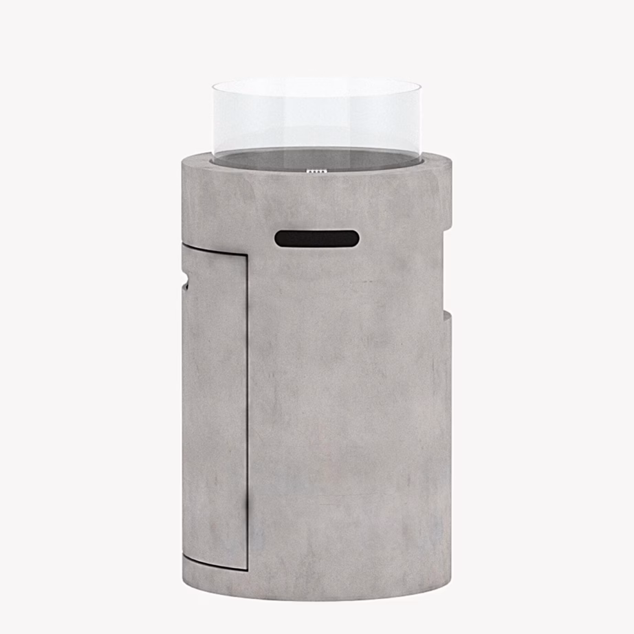 Kea hall välitulekolle klaasäärisega, Ø41×75 cm, 9923-300 – 3