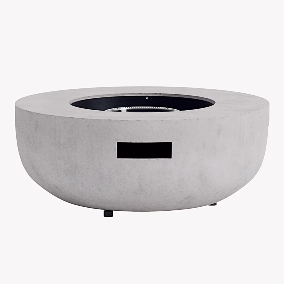 Kea ümmargune hall kiudtsemendist tulease Ø91 cm, 9924-300 – 2
