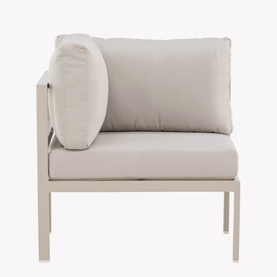 Copacabana beež alumiiniumist õuediivani nurgamoodul, 9927-222