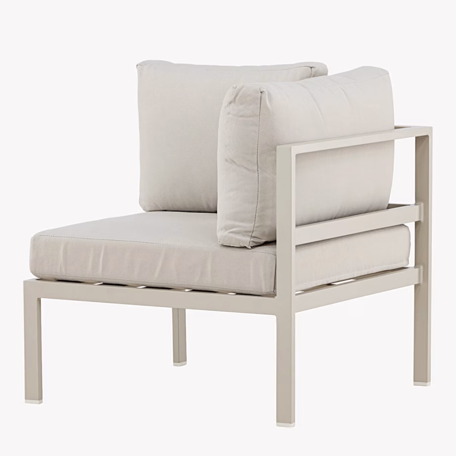 Copacabana beež alumiiniumist õuediivani nurgamoodul, 9927-222 – 5