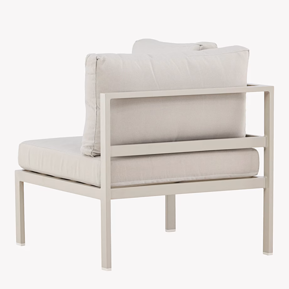 Copacabana beež alumiiniumist õuediivani nurgamoodul, 9927-222 – 6