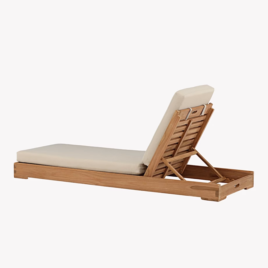 Tiigipuidust reguleeritav lamamistool Kenya, beeži padjaga, 9932-444 – 2