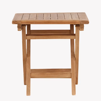 Teakpuidust ruudukujuline aiakohvilaud Kenya 50x50 cm - 9934-444