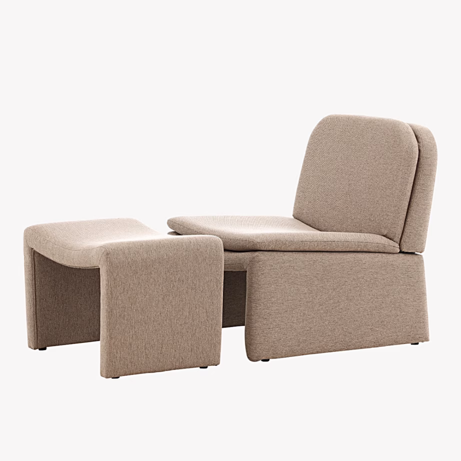 Bonn pruun tugitool tumbaga, polsterdatud kangas, GR24626 – 3