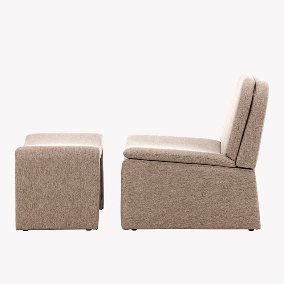 Bonn pruun tugitool tumbaga, polsterdatud kangas, GR24626 – 4