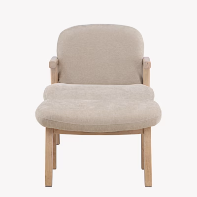 Beež tugitool jalapingiga Rile (valge peitsiga puit) - GR24628