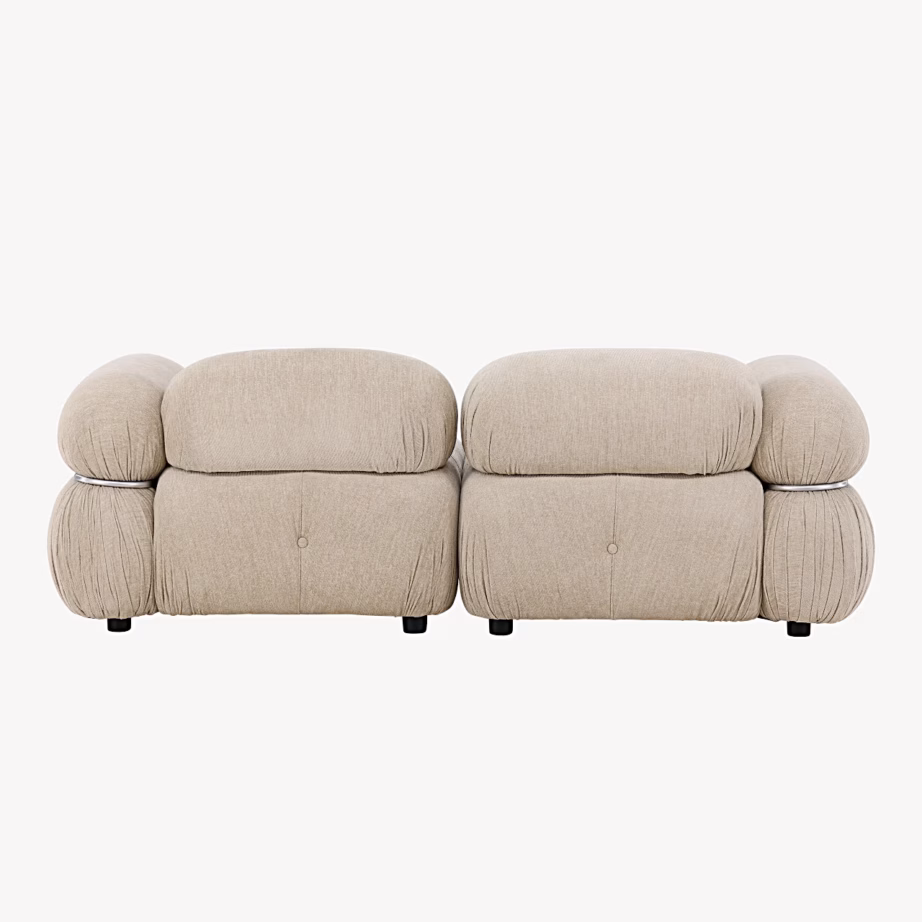 Beež mooduldiivan Mika mustade jalgadega, 2-kohaline, GR24768 – 7