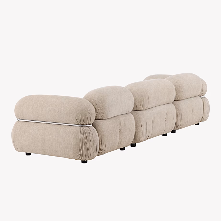 Mika beež 3-kohaline mooduldiivan mustade jalgadega, GR24769 – 5