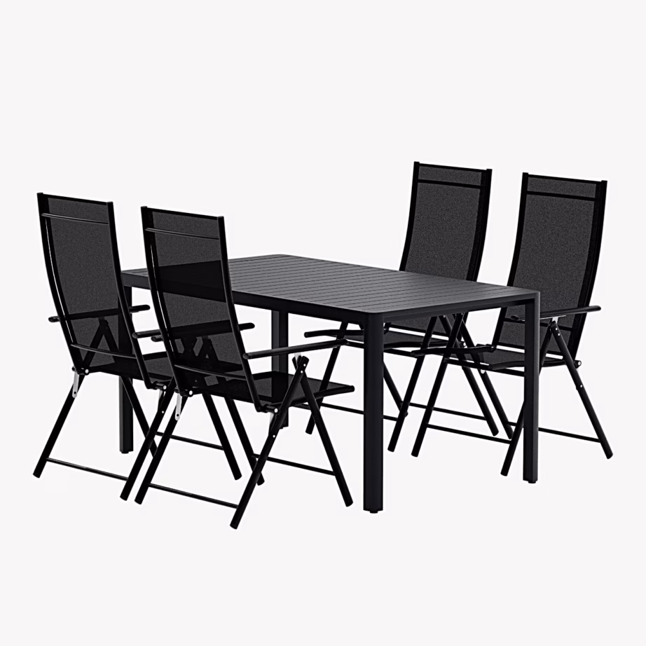 Must aiasöögikomplekt Giardini laud ja 4 Levanzo tooli, GR24917 – 3