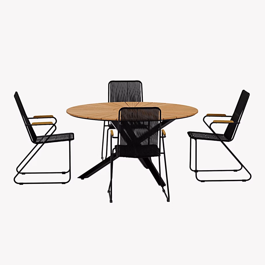 Mexico & Bois ümmargune teak aiasöögikomplekt ø140, GR24958 – 2