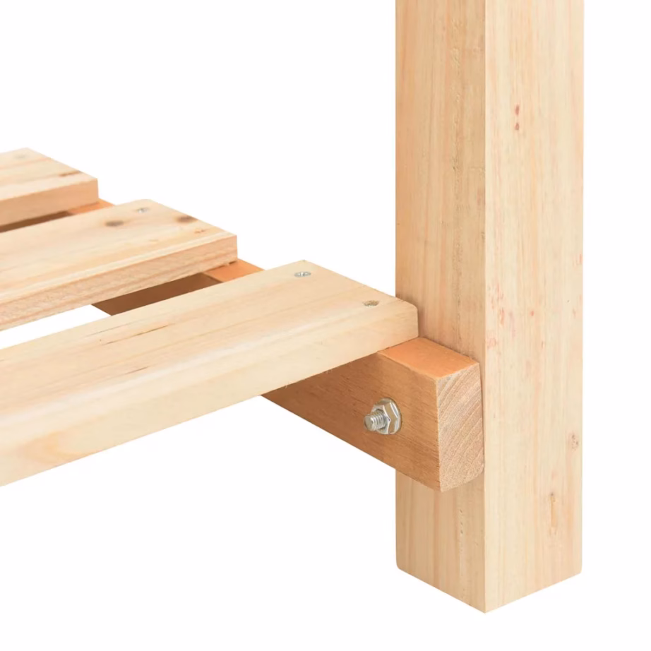 Aia istutuskast riiuliga, beež kuusepuit, 161,5 x 45 x 76,5 cm – 9