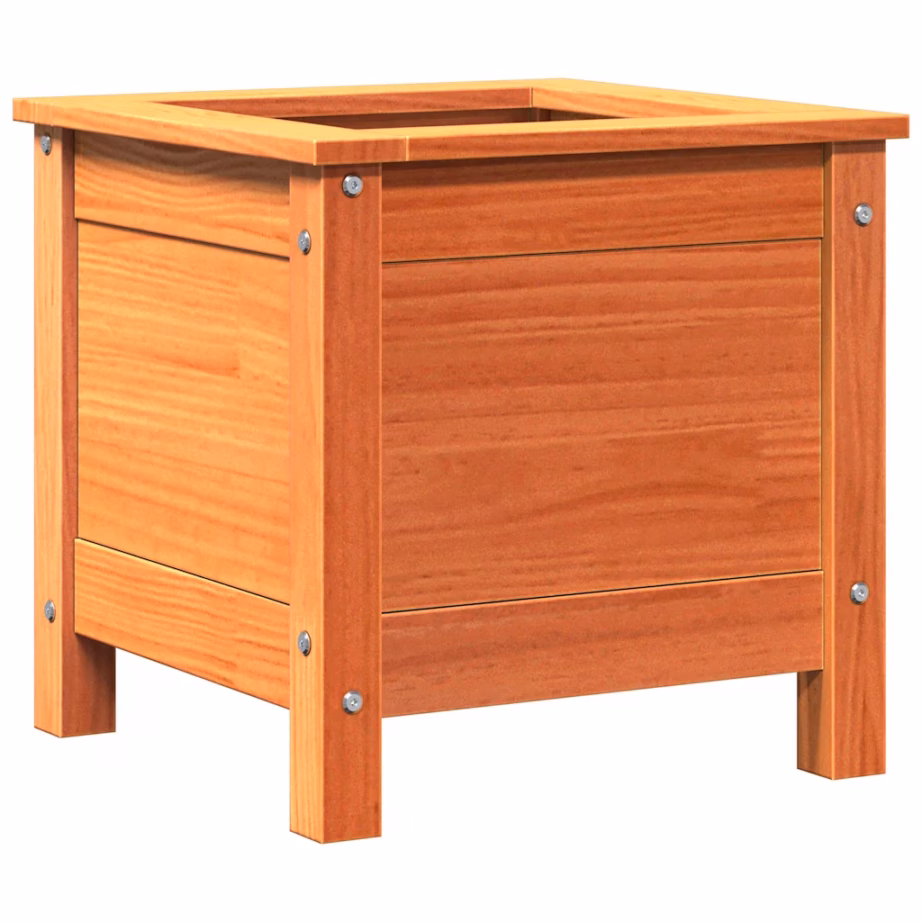 Aia istutuskast täismännipuidust, vahapruun, 40 x 40 x 39 cm – 2