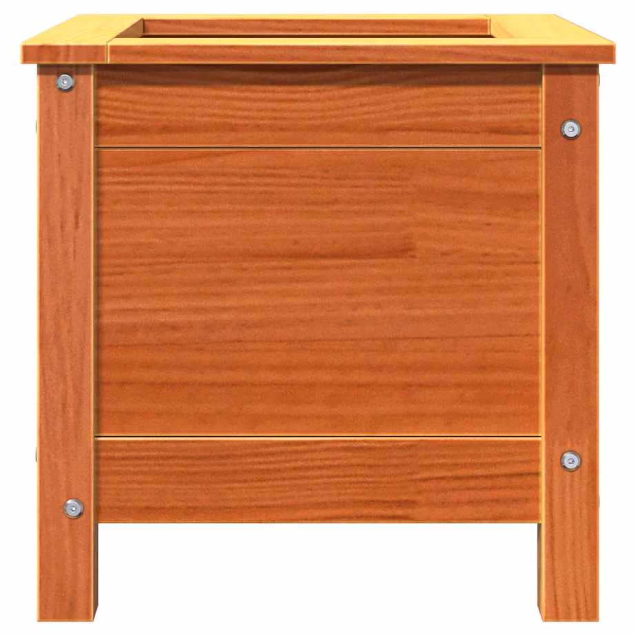 Aia istutuskast täismännipuidust, vahapruun, 40 x 40 x 39 cm – 5