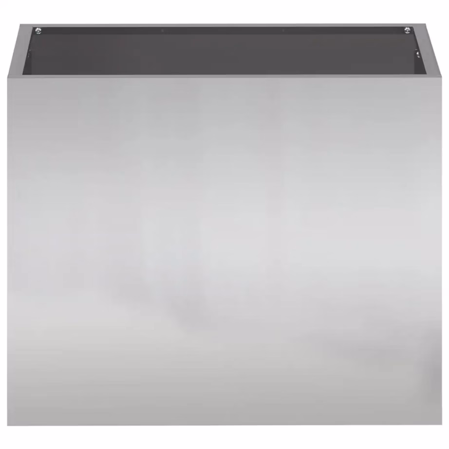 Aia istutuskast kuup tsingitud terasest, hõbedane, 50 x 32 x 40 cm – 5