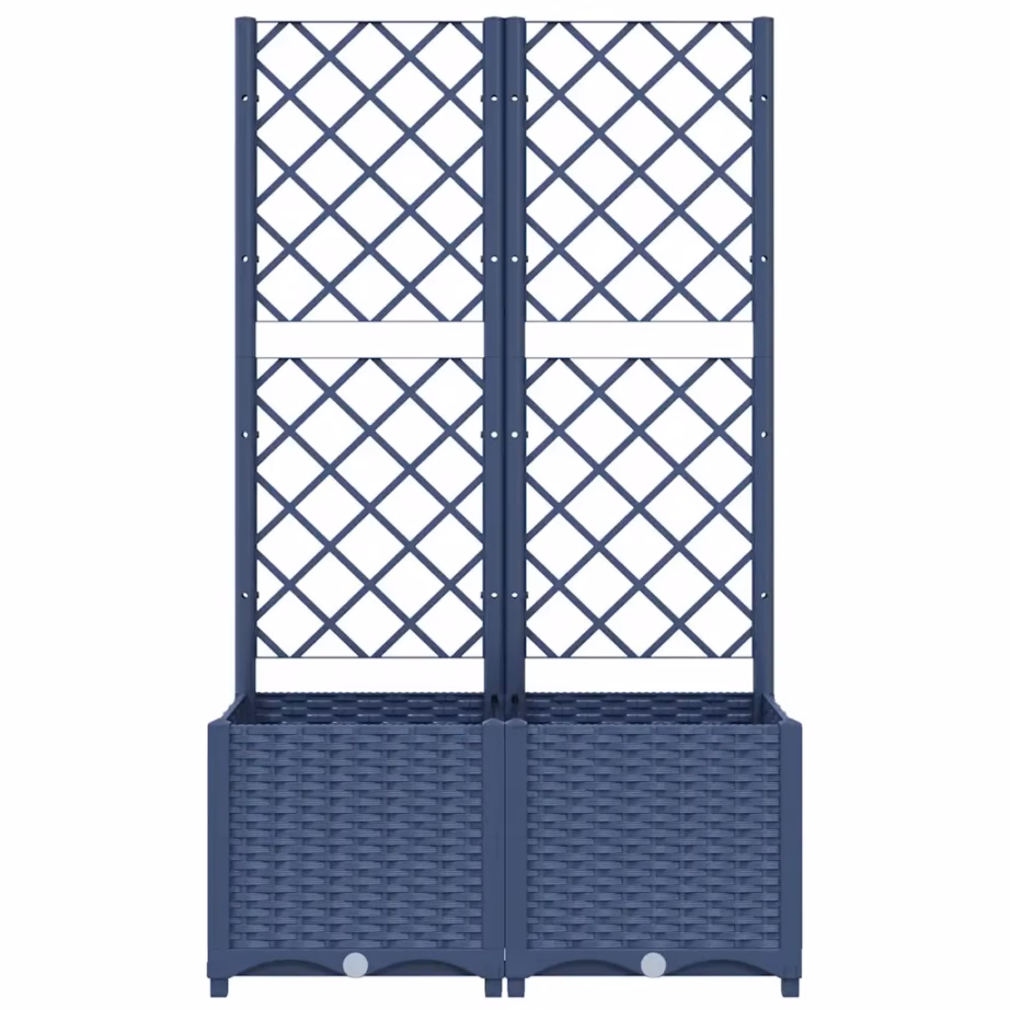 Aia istutuskast võrega, sinakashall, PP, 80 x 40 x 136 cm – 4