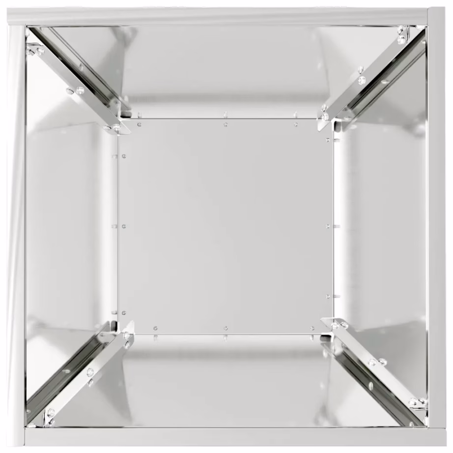 Hõbedased aiaistutuspotid 5 tk, tsingitud teras, 35 x 35 x 15 cm – 9