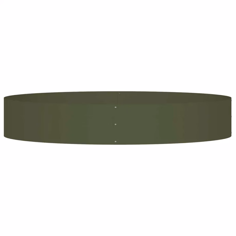 Aia istutusring külmvaltsitud terasest, oliivroheline, 5 tk, 120 x 120 x 20 cm – 6