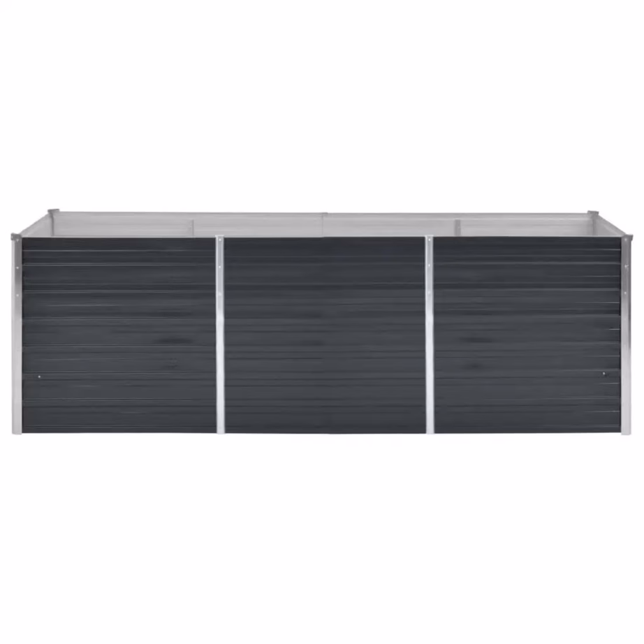 Metallist aia taimelava, antratsiithall, tsingitud teras, 240 x 80 x 77 cm – 4