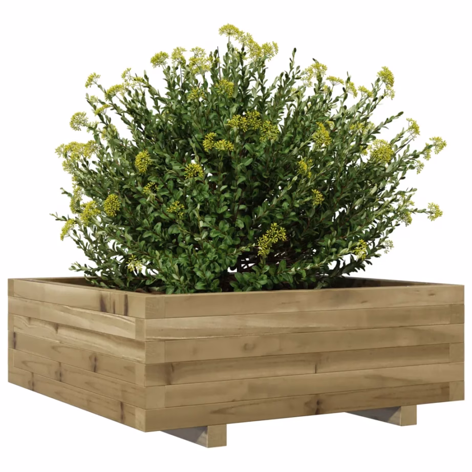 Aia taimekast survetöötlusega immutatud männipuidust, pruun, 70 x 70 x 26,5 cm – 4