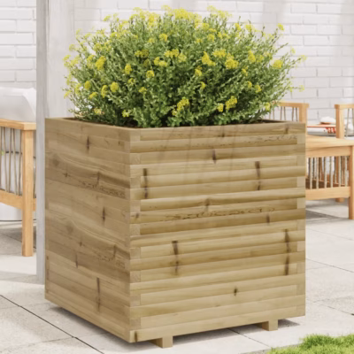Aia taimekast survetöötlusega immutatud männipuidust, 70 x 70 x 72,5 cm, pruun