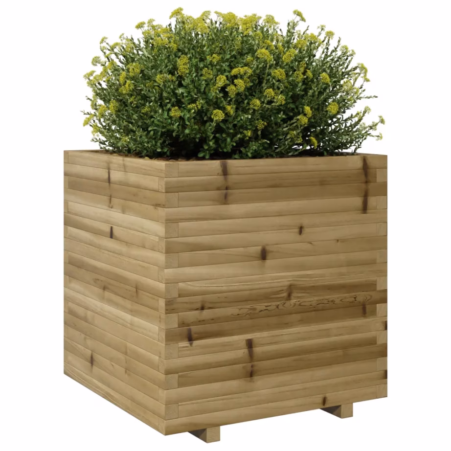 Aia taimekast survetöötlusega immutatud männipuidust, 70 x 70 x 72,5 cm, pruun – 4